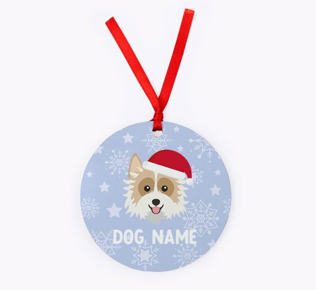 Snowflake: Personalised {breedFullName} Christmas Decoration